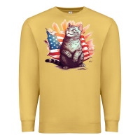 Antique Gold cat8 Premium Sweatshirt - Unal Design