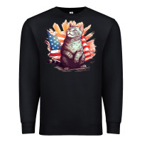 Black cat8 Premium Sweatshirt - Unal Design