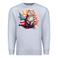 Heather Grey cat8 Premium Sweatshirt - Unal Design