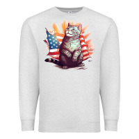 Oatmeal Heather cat8 Premium Sweatshirt - Unal Design