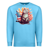 Ocean Blue cat8 Premium Sweatshirt - Unal Design