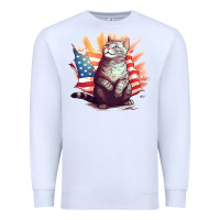 White cat8 Premium Sweatshirt - Unal Design