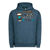 Pigment Midnight Navy coffee Urban Hoodie - CowhideDigitalArt