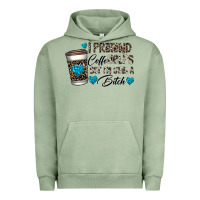 Pigment Oil Green coffee Urban Hoodie - CowhideDigitalArt