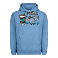 Pigment Pebble Blue coffee Urban Hoodie - CowhideDigitalArt