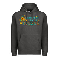 Charcoal Heather let me tell you about my jesus Premium Hoodie - HRA Design Shop