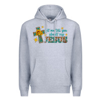 Heather Grey let me tell you about my jesus Premium Hoodie - HRA Design Shop
