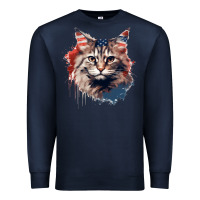 Navy cat9 Premium Sweatshirt - Unal Design