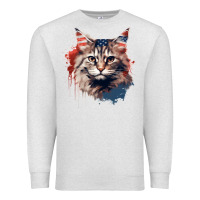 Oatmeal Heather cat9 Premium Sweatshirt - Unal Design