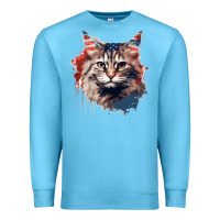 Ocean Blue cat9 Premium Sweatshirt - Unal Design
