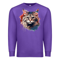 Purple cat9 Premium Sweatshirt - Unal Design