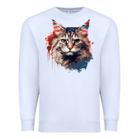 White cat9 Premium Sweatshirt - Unal Design