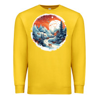 Lemon deer snow house design Premium Sweatshirt - Unal Design