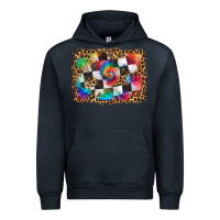 Navy race leopard and tie dye background Urban Hoodie - HRA Design Shop