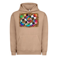 Pigment Burro race leopard and tie dye background Urban Hoodie - HRA Design Shop