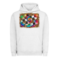 Pigment Lunar Rock race leopard and tie dye background Urban Hoodie - HRA Design Shop