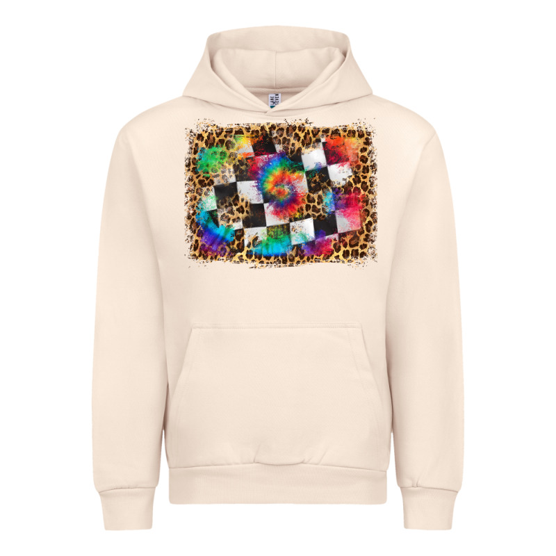 Race Leopard And Tie Dye Background Urban Hoodie by HRA Design Shop | Teevron