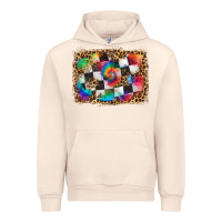 Sandshell race leopard and tie dye background Urban Hoodie - HRA Design Shop