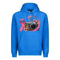 Floral Cancer Ribbon Vintage Camera Premium Hoodie | Teevron