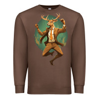 Chestnut happy deer Premium Sweatshirt - Unal Design