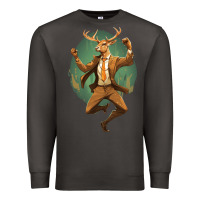 Smoke happy deer Premium Sweatshirt - Unal Design