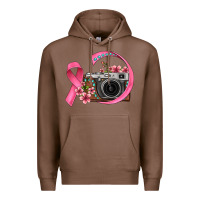 Chestnut floral cancer ribbon vintage camera Premium Hoodie - FaDigitalArtStudio
