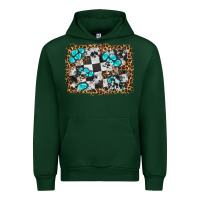 Forest Green race leopard and gemstone background Urban Hoodie - HRA Design Shop