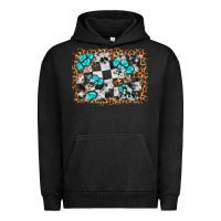 Pigment Black race leopard and gemstone background Urban Hoodie - HRA Design Shop