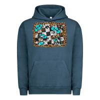 Pigment Midnight Navy race leopard and gemstone background Urban Hoodie - HRA Design Shop