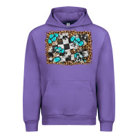Tulip race leopard and gemstone background Urban Hoodie - HRA Design Shop
