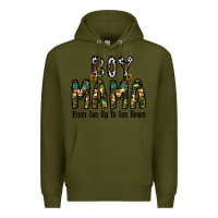 Army Green Boy Mama From Son Up To Son Down Premium Hoodie - CowhideDigitalArt