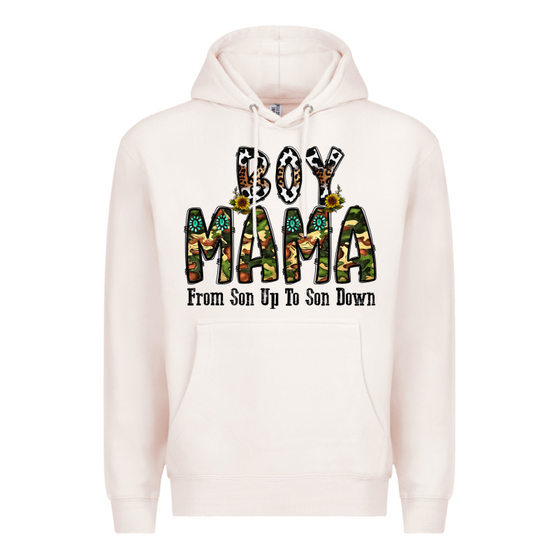 Boy Mama From Son Up To Son Down Premium Hoodie by CowhideDigitalArt | Teevron