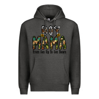 Charcoal Heather Boy Mama From Son Up To Son Down Premium Hoodie - CowhideDigitalArt