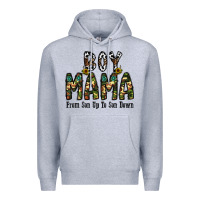 Heather Grey Boy Mama From Son Up To Son Down Premium Hoodie - CowhideDigitalArt