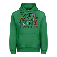 Emerald fight for autism awareness Urban Hoodie - CowhideDigitalArt