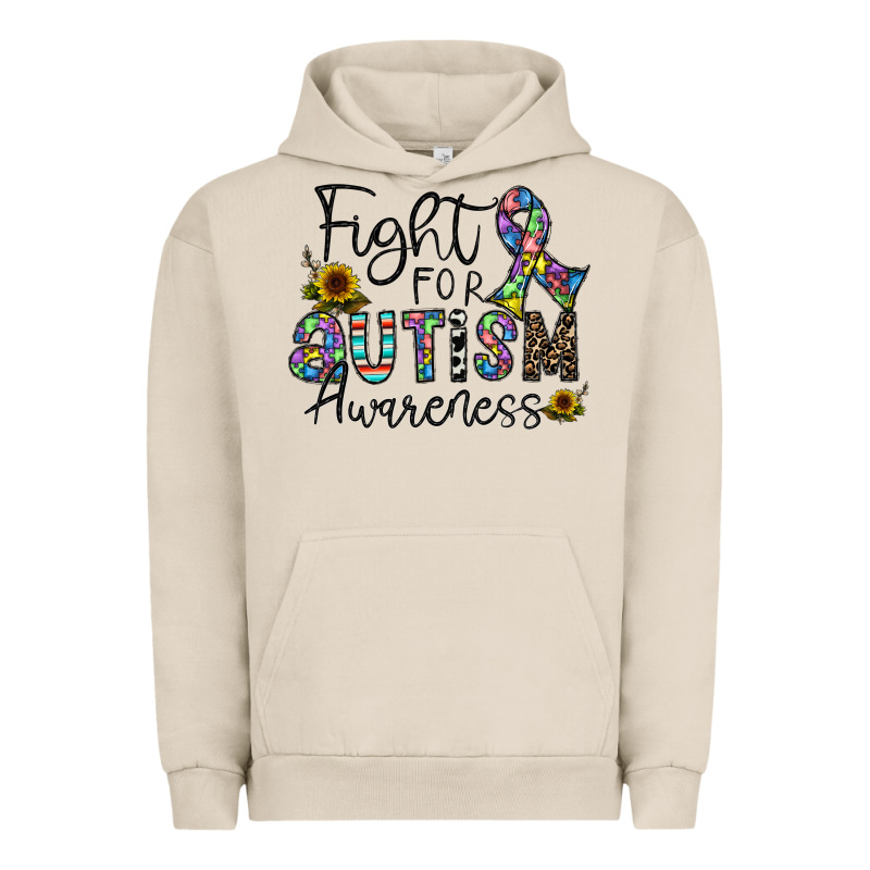 Fight For Autism Awareness Urban Hoodie by CowhideDigitalArt | Teevron