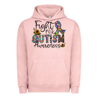 Pigment Salmon fight for autism awareness Urban Hoodie - CowhideDigitalArt