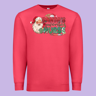 Premium Sweatshirt Santa's Favorite Nurse