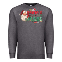 Charcoal Heather Santa's Favorite Nurse Premium Sweatshirt - MaliasSmallBusiness