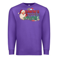 Purple Santa's Favorite Nurse Premium Sweatshirt - MaliasSmallBusiness