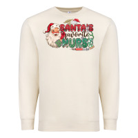 Sandshell Santa's Favorite Nurse Premium Sweatshirt - MaliasSmallBusiness