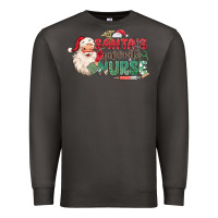 Smoke Santa's Favorite Nurse Premium Sweatshirt - MaliasSmallBusiness