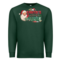 Sports Green Santa's Favorite Nurse Premium Sweatshirt - MaliasSmallBusiness