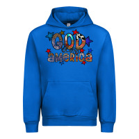 Cobalt god bless america Urban Hoodie - CowhideDigitalArt