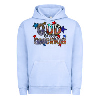Pigment Grape Ice god bless america Urban Hoodie - CowhideDigitalArt