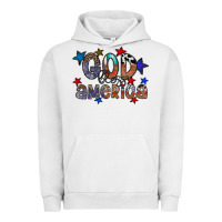 Pigment Lunar Rock god bless america Urban Hoodie - CowhideDigitalArt