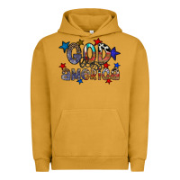 Pigment Peanut Butter god bless america Urban Hoodie - CowhideDigitalArt