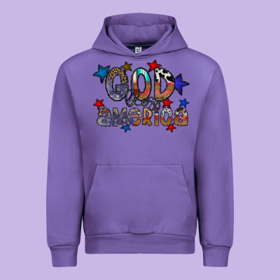 God Bless America Urban Hoodie Designed By Cowhidedigitalart