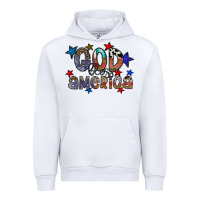 White god bless america Urban Hoodie - CowhideDigitalArt