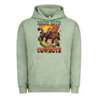 Pigment Oil Green long live cowboys Urban Hoodie - FaDigitalArtStudio